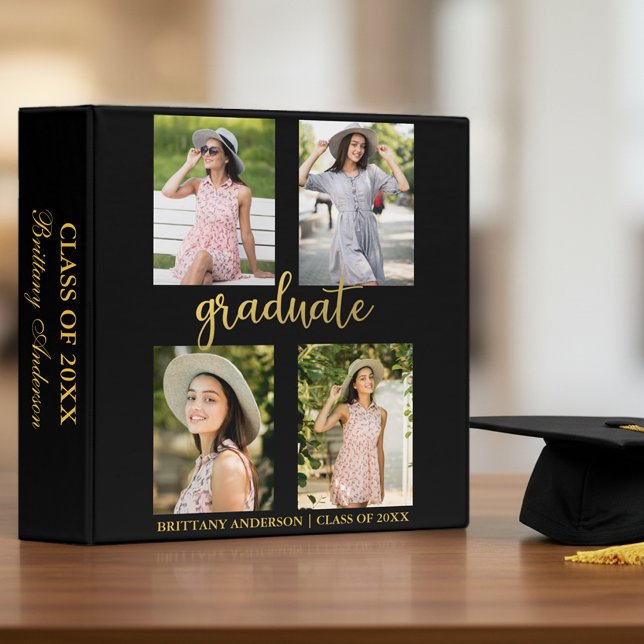 4 Photo Graduation Binder (Graduation Photo Binder)