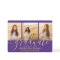 4 Photo Graduation Collage Purple and Gold Script