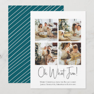 4 Photo oh What Fun Christmas template
