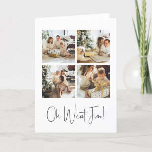 4 Photo oh What Fun Christmas template