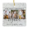 4 Photo Our First Christmas Together Faux Marble