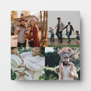  4 Photo Personalized Custom Collage Plaque