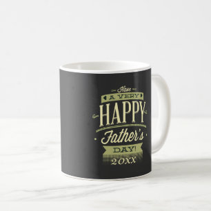 4 Photo Template Happy Fathers Day Coffee Mug