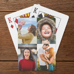 4 Photo Template Playing Cards<br><div class="desc">Easy 4 Photos Template party playing cards.</div>