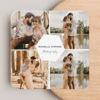 4 Photo Wedding Collage Photographer QR Code Frame