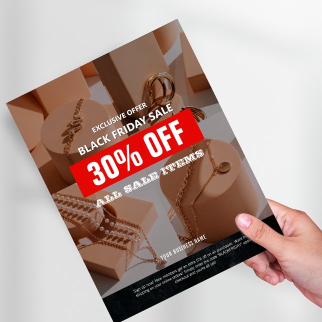 4 Photos Black Friday Sale Product Promo  Flyer (Photo Black Friday Sale Product Promo Flyer)