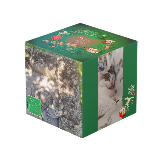 4 Photos Christmas Photo Cube (Angle devant)