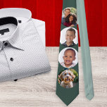 4 Photos Gallery Custom Elegant Family Photography Tie<br><div class="desc">Put your family,  friends,  pets or favourite places in the picture,  with this custom photo necktie. Four circles on the front of the tie are customizable with your own choice of photos,  creating your own wearable gallery display. An ideal novelty gift.</div>