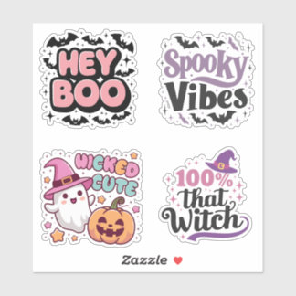 4 Piece Halloween Sticker Sheet – Spooky Cute Aest