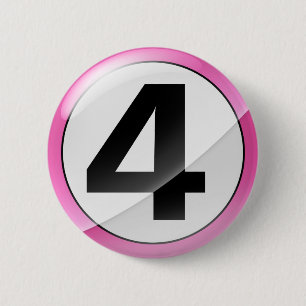 4 pink 2 inch round button