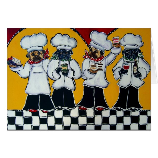 4 Pugs Chefs (Devant horizontal)
