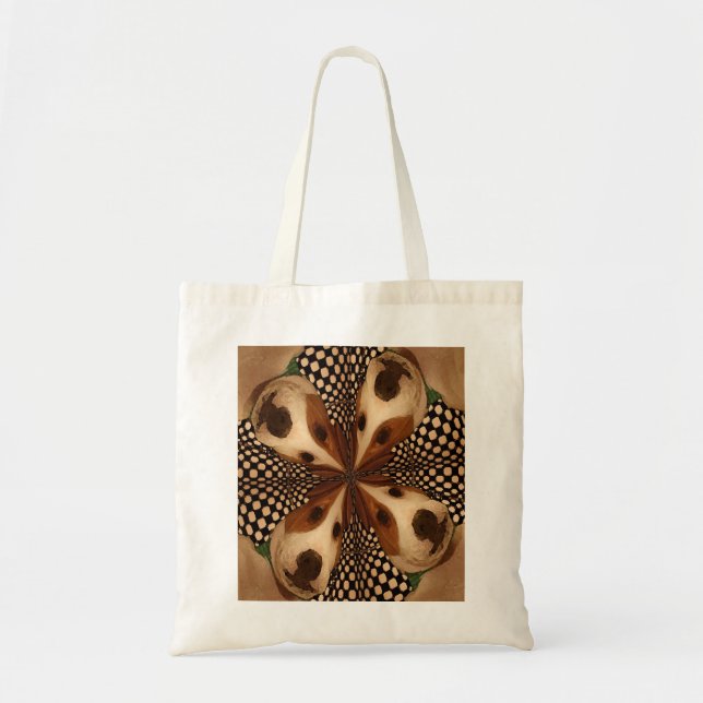 4 pups kaleidoscope tote bag (Front)