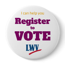 4" round button Help Register to Vote