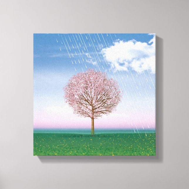 4 Seasons 4 panels SPRING art canvas print (Front)