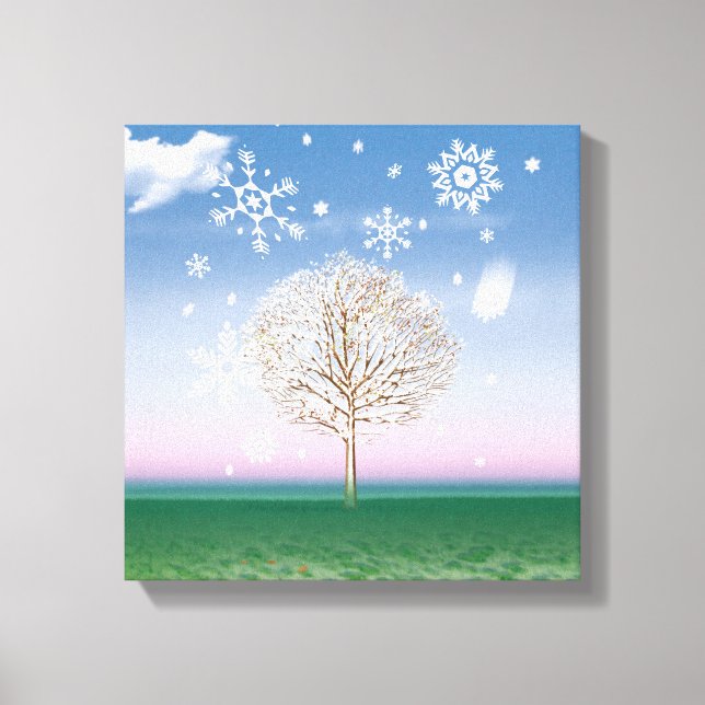 4 Seasons 4 panels WINTER art canvas print (Front)