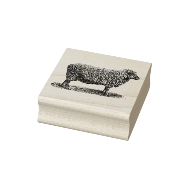 4 sizes rubber stamp vintage image Sheep (Stamp)