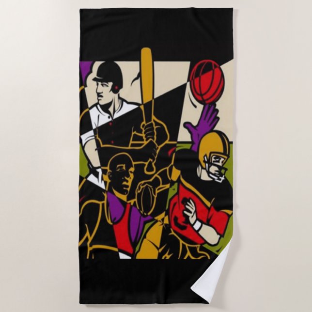 4 Sport Beach Towel (Front)