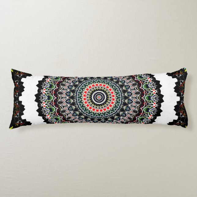 4 Sq. Mandala Body Pillow (Front)