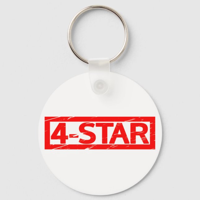 4-star Stamp Keychain (Front)