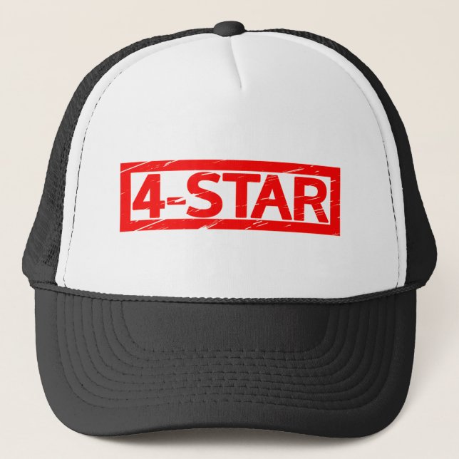 4-star Stamp Trucker Hat (Front)