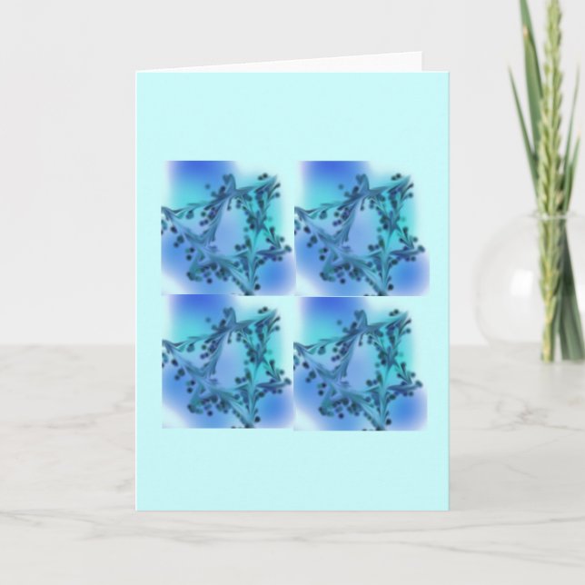 4 Stars of David Card (Front)