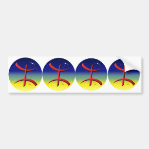4 stickers Berber automobile carossery amazigh