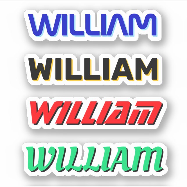4 Stickers de Casquette dur de nom personnalisé po (Devant)