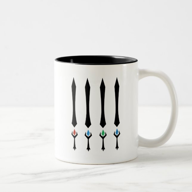 4 Stones Two-Tone Coffee Mug (Right)