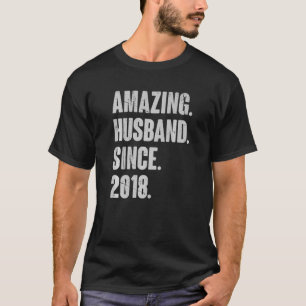 4 Wedding Anniversary For Him Amazing Husband Sin T-Shirt