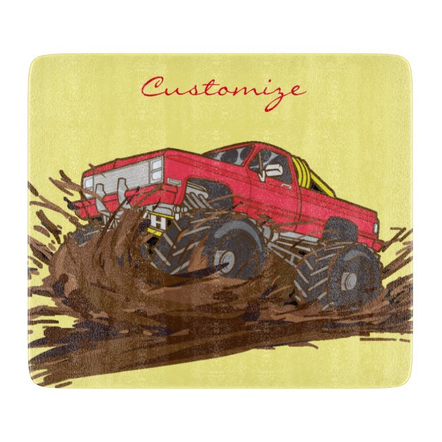 4-wheeler mud truck Thunder_Cove Cutting Board (Front)