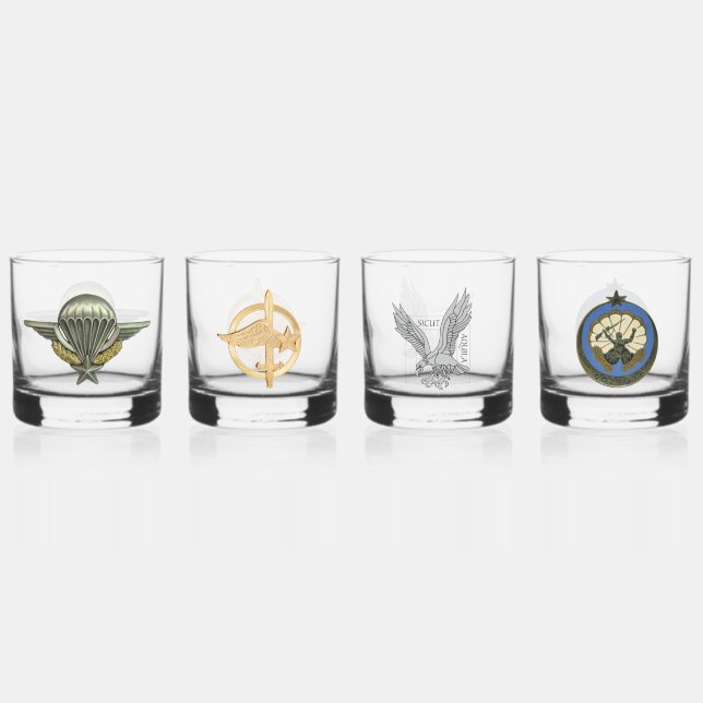 4 whiskey glasses (Front)