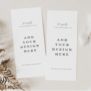 4"x9" Menu Program Cards Printing