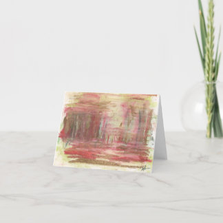 4" x 5.6" Folded Note Card - "Bosque"