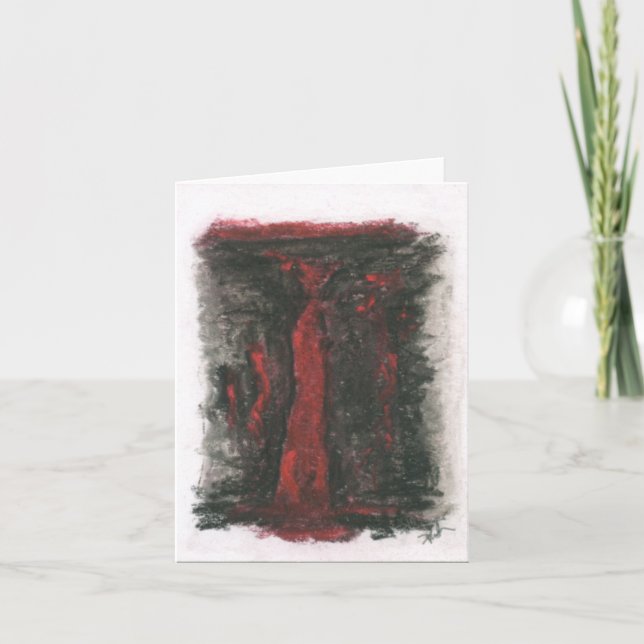 4" X 5.6" Folded Note Card - "ENIGMA" (Front)