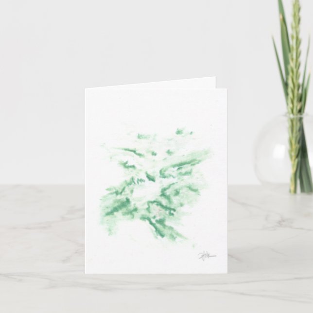 4" x 5.6" folded note card - "Nube" (Front)