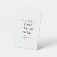 4" x 6" Plastic Pedestal Stand Sign