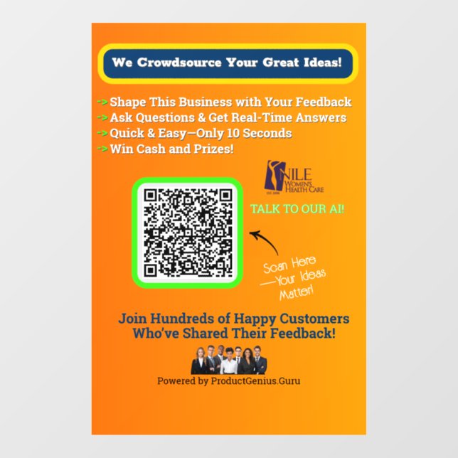 4 X 6 Window Cling (Sheet)