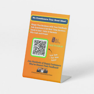 4 X 6 Window Cling Pedestal Sign