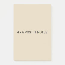 4 x 6custom post it notes