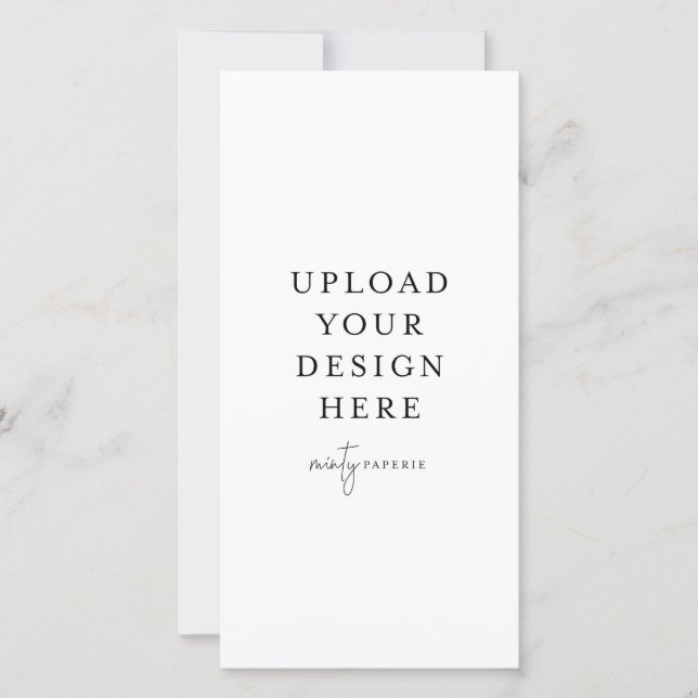 4" x 8" Flat Card - Portrait (Front)