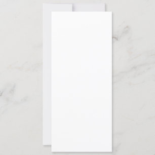 4" x 9.25" Squared Corner Style Wedding Invitation