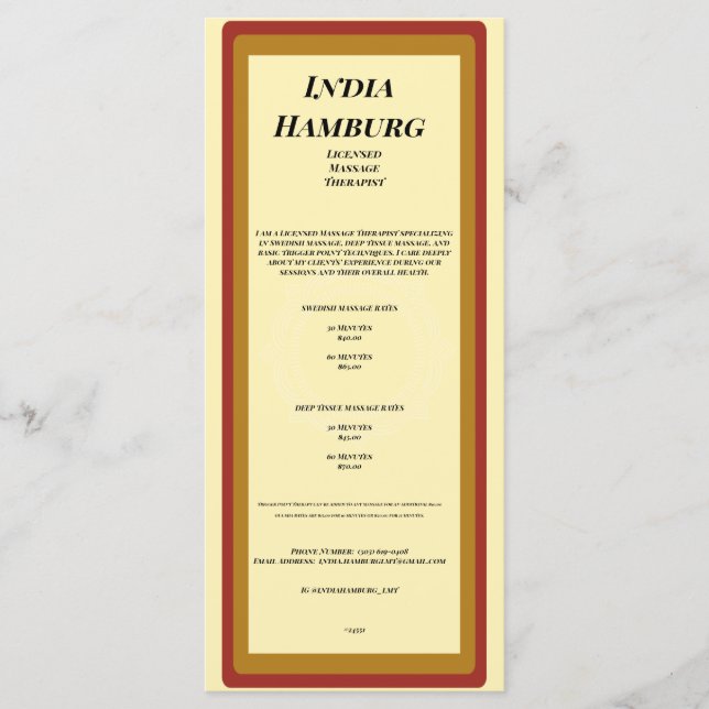 4" x 9" Flat Program Groove (Front)