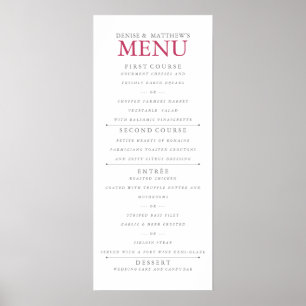 4" x 9" Inuendo Coloured Menu Poster