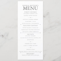 4" x 9" Poppy Seed  Menu