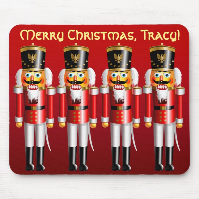 4 Xmas Nutcrackers Mouse Pad (Front)