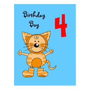 4 Years Old Boy Birthday Cards | Zazzle CA