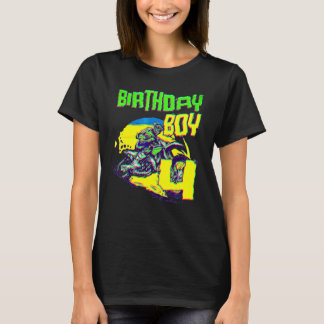 4 Year Old Dirt Bike Birthday Party   Motocross Mx T-Shirt