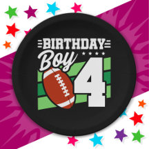 4 Year Old Football Party Theme 4th Birthday Boy