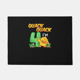 4 Year Old Gifts Boys Girls Teens Dabbing Duck 4th Doormat