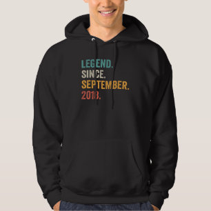 4 Year Old Legend Since September 2018 4th Birthd Hoodie